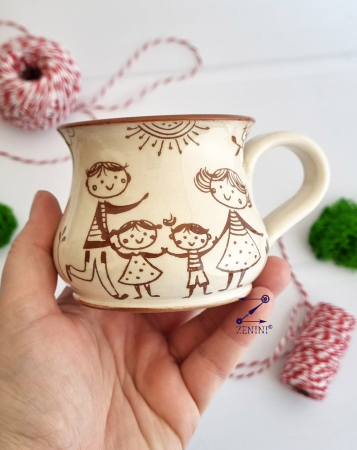 Set cadou 8 martie pentru mama: cana ceramica, esarfa eleganta, brosa martisor si bomboane Raffaello [5]