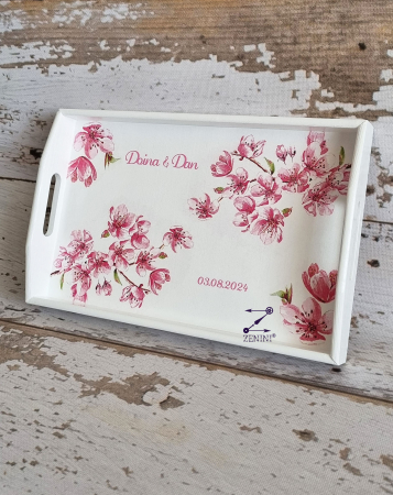 Set gatitul miresei cu flori de cires [1]