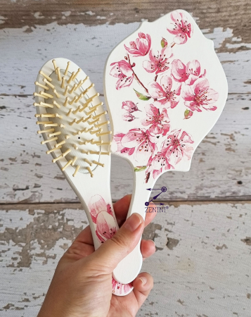Set gatitul miresei cu flori de cires [4]