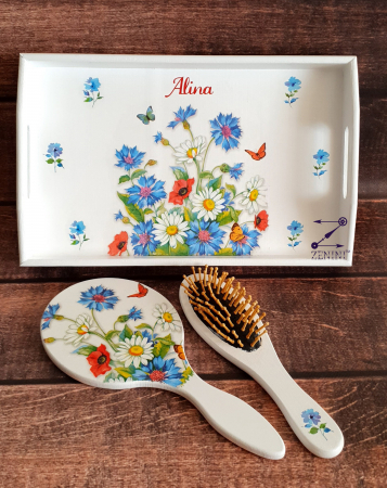 Seturi mireasa - Set mireasa cu flori de camp