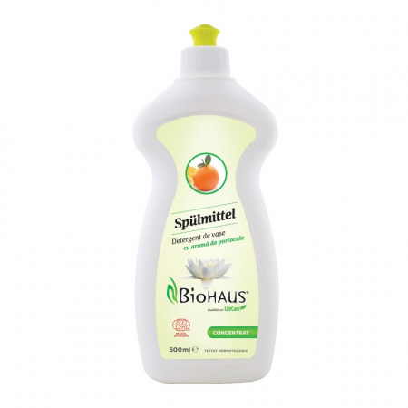 Detergent pentru vase, cu aroma de portocale BioHaus® - certificat Ecocert [1]
