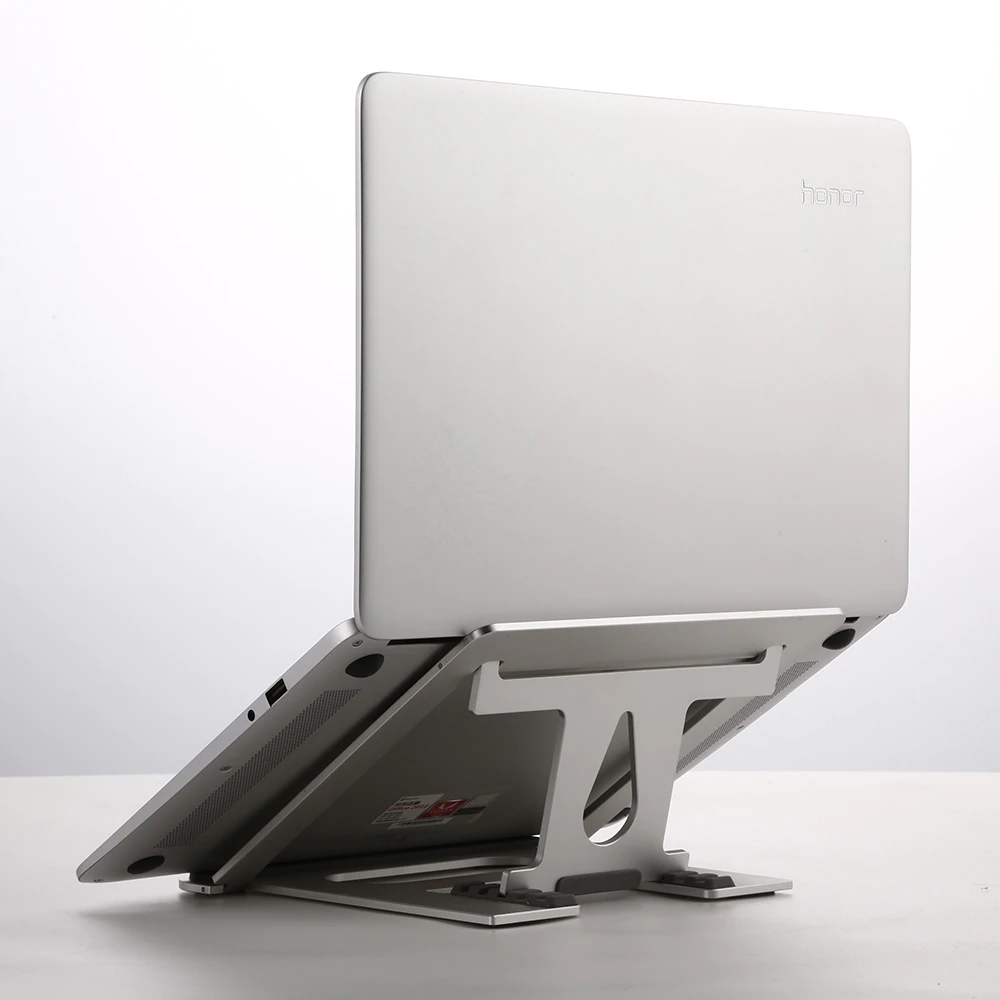 Suport Laptop, Zenix, SL-1, pliabil, aluminiu, argintiu, pana la 17 inch [5]