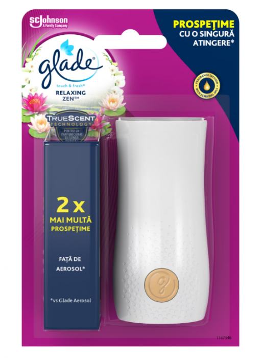 Odorizant de camera Glade touch fresh Relaxing Zen, 10 g