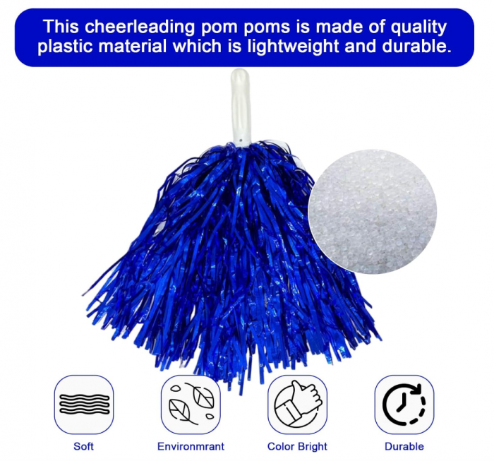 6 Pompoane pentru majorete, multicolor [4]