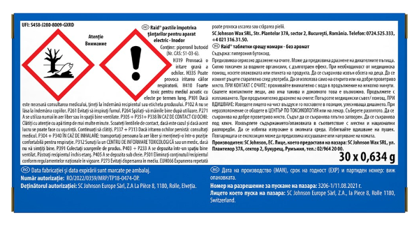 Pastile anti-tantari RAID, 30 buc [2]