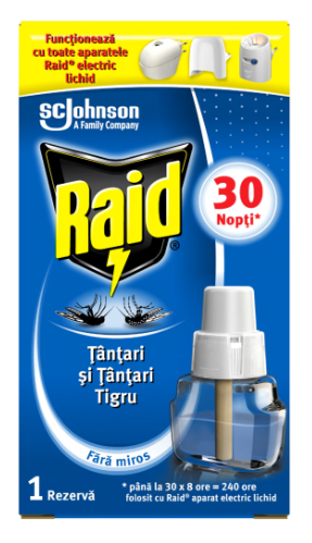 Rezerva aparat electric Raid Liquid impotriva tantarilor, 21 ml