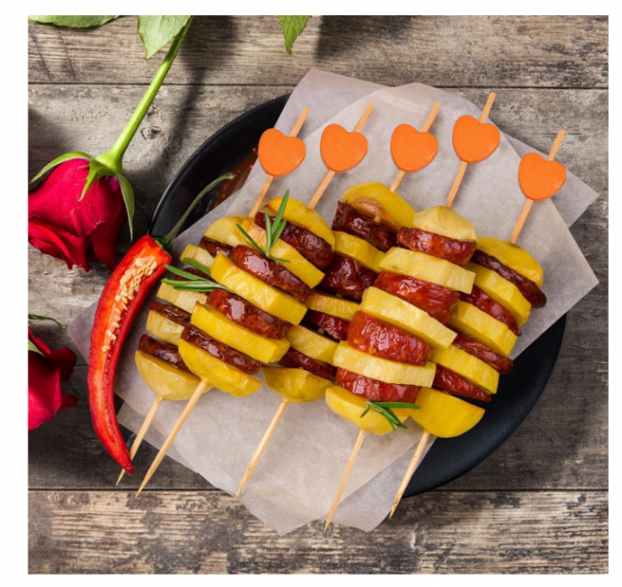 Set de 100 Bețișoare Decorative pentru Cocktailuri și Aperitive, 12 cm, 100 buc/set [7]