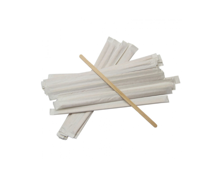 Set 250buc, Palete pentru cafea, din lemn rezistent, ambalate individual, 11cm - 90038853 [2]