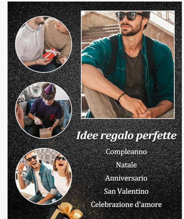 Brățară simplă pentru bărbați – design clasic, ajustabilă, cadou elegant pentru zi de naștere sau ocazii speciale [3]