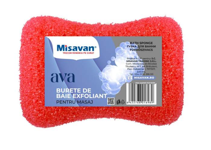 Burete baie exfoliant pentru masaj Misavan Ava - 4035