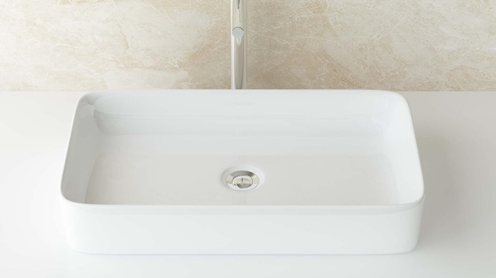 Lavoar mic 60x34x14 cm, gri, design compact pentru baie de serviciu sau mobilier baie, model A97GAM [7]