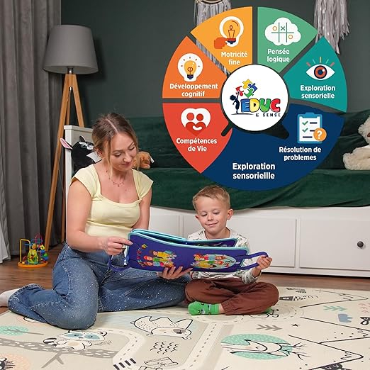 Tabla interactivă Montessori 8 în 1, Educ & Sense, mobilă, aplicație augmentată, siguranță garantată, 5 ani, multicolor [6]