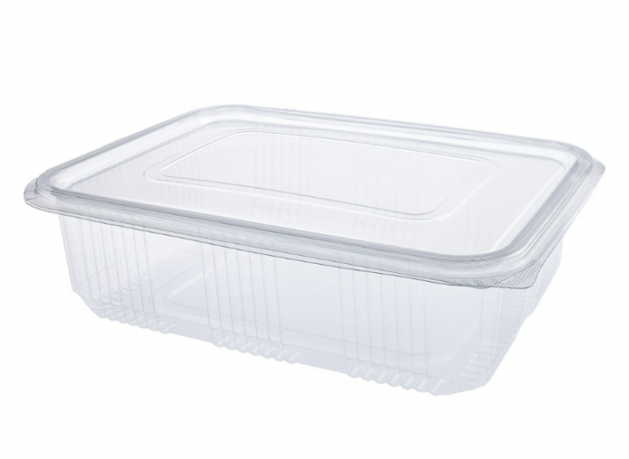 Caserole dreptunghiulare cu capac 1500 ml, 70x200x130 mm, 100 buc. set