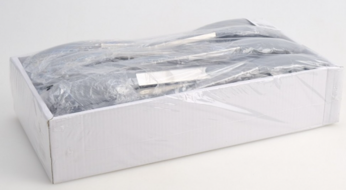 Cleste din otel inoxidabil si silicon, 35cm, argintiu [2]
