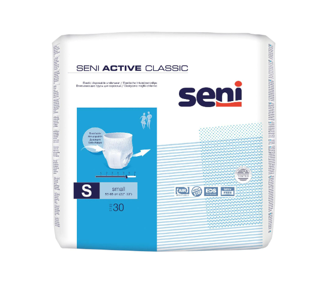 Scutece pentru adulti tip chilot Seni Active Classic, S, 30 buc