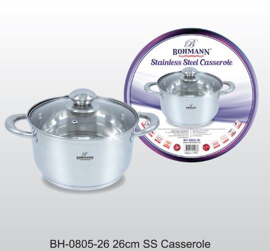 Cratita Bohmann din inox, cu capac yena, 7.7L [2]