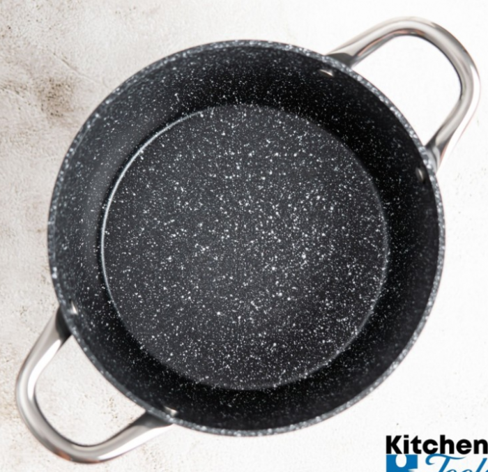 Cratita din aluminiu forjat 2.3L, 20x11.5cm, Bohmann, manere din inox si capac [3]