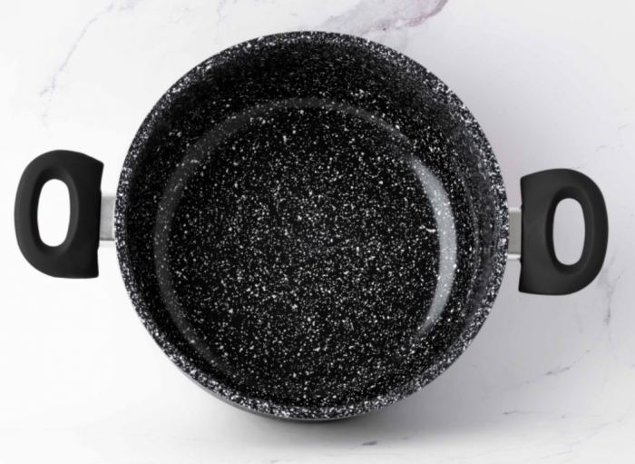 Cratita din aluminiu presat, 26x11cm, 2mm grosime, acoperire ceramica, manere soft touch, Goldmann [8]