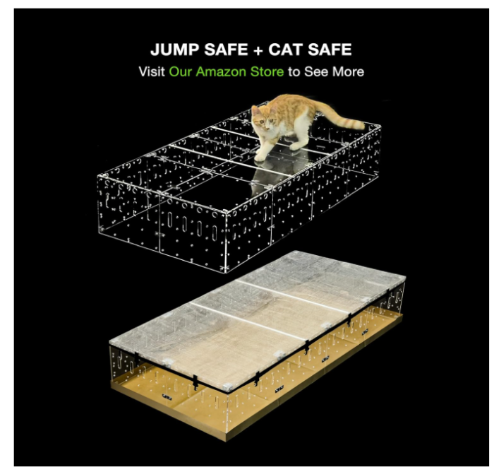 Cusca spatioasa pentru porcusori de Guineea si animale mici, habitat modern acrilic, 60 x 120 cm. [5]