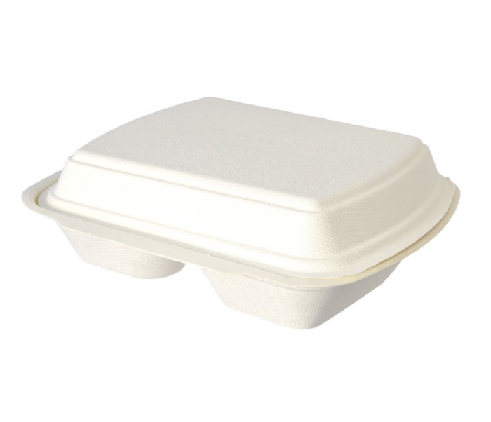 Cutie meniu cu capac, 2 compartimente, 240x210x70 mm, 100 buc./set [3]