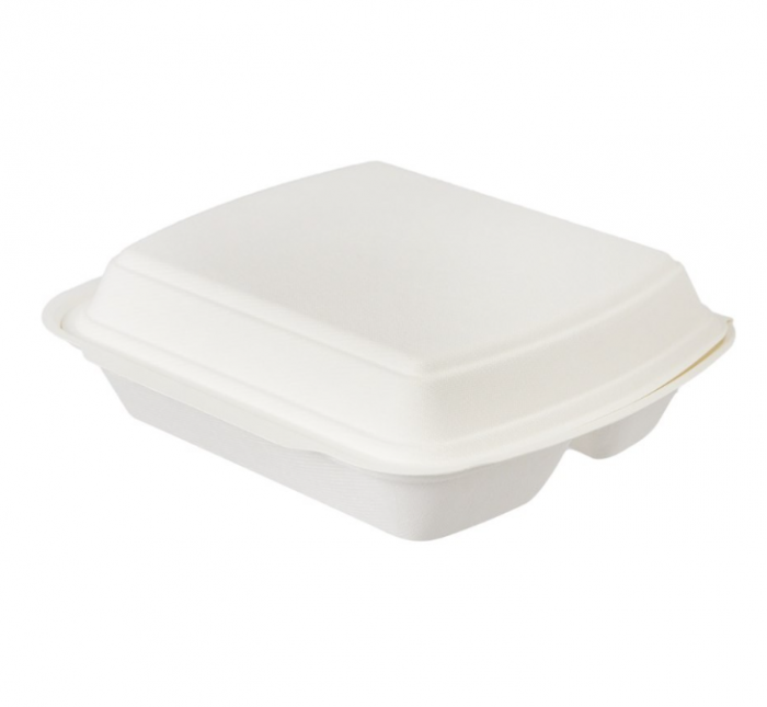 Cutie meniu cu capac, 3 compartimente, 240x210x70 mm, 100 buc./set [2]