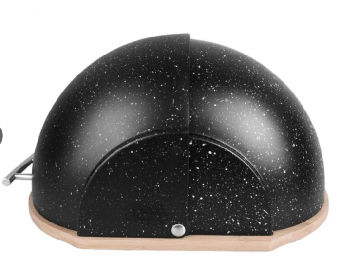 Cutie pentru depozitat paine si produse patiserie, Bohmann, 37x26x22cm, neagra [2]