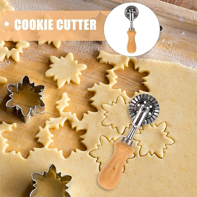 Cutit Ravioli / Pelmeni din Otel Inoxidabil cu Maner – Cutter & Press Aluat [6]