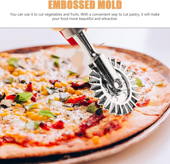 Cutit Ravioli / Pelmeni din Otel Inoxidabil cu Maner – Cutter & Press Aluat [3]