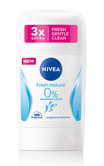 Deodorant Stick pentru femei, Fresh Natural 0% Alu 50 ml