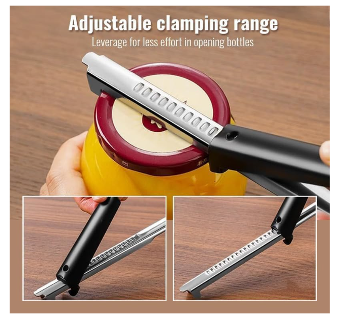 Deschizător de Capace Ergonomic, 2 buc,  – Ideal pentru Persoane cu Artrită sau Mobilitate Redusă, antiderapant, Design Practic pentru Economisirea Efortului [2]