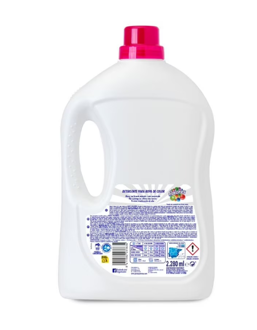 Detergent lichid pentru rufe Asevi, Colorate, 40 Spalari, 2.3 l [2]