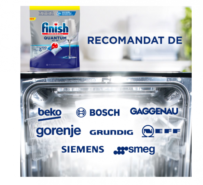 Detergent capsule pentru masina de spalat vase Finish Quantum All in 1, 100 spalari [6]