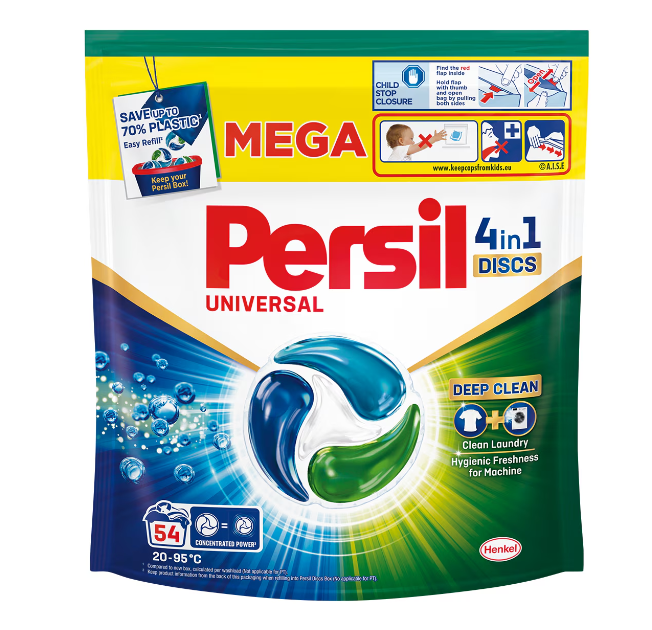 Detergent de rufe Persil 4in1 Discs Universal, 54 spalari