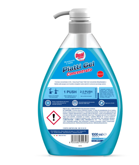 Gel de vase concentrat, Bicarbonat si Salvie, Dual Power, 1 L [2]