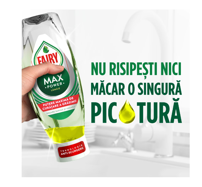 Detergent de vase Fairy Max Power Lemon 450 ml [5]