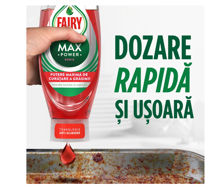Detergent de vase Fairy MaxPower Rodie, 650 ml [3]