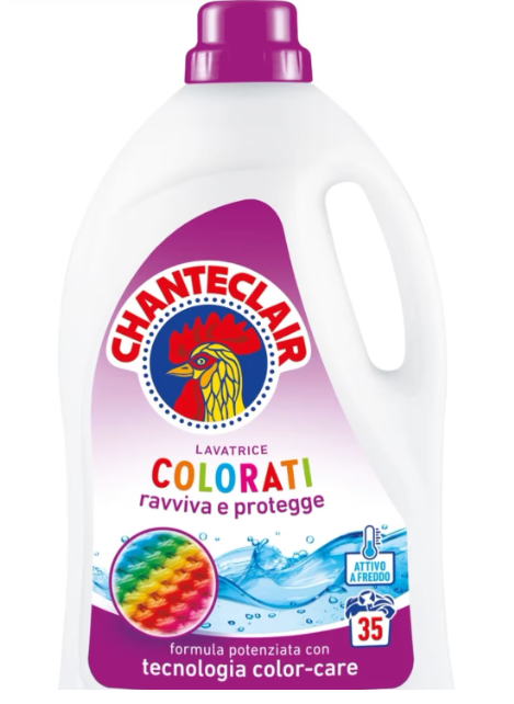 Detergent Lichid de Rufe, Chante Clair, Colorate, 1.575 L, 35 spalari