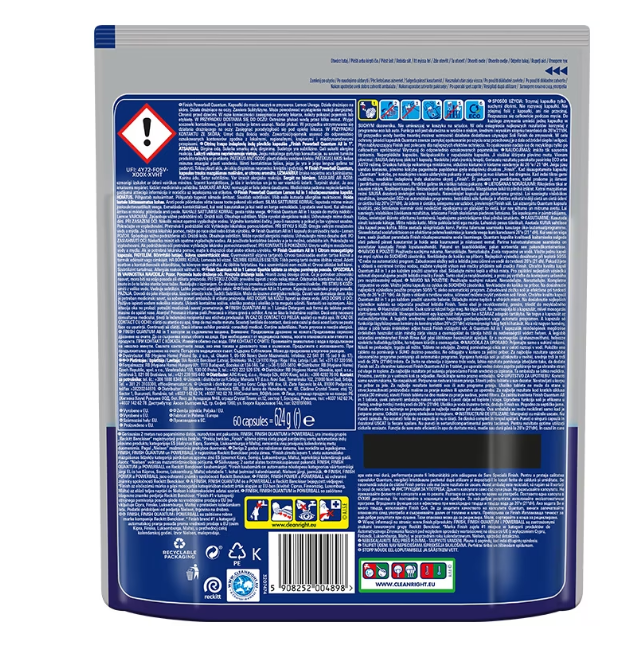 Detergent capsule pentru masina de spalat vase Finish Quantum All in 1 Lemon, 60 spalari [7]