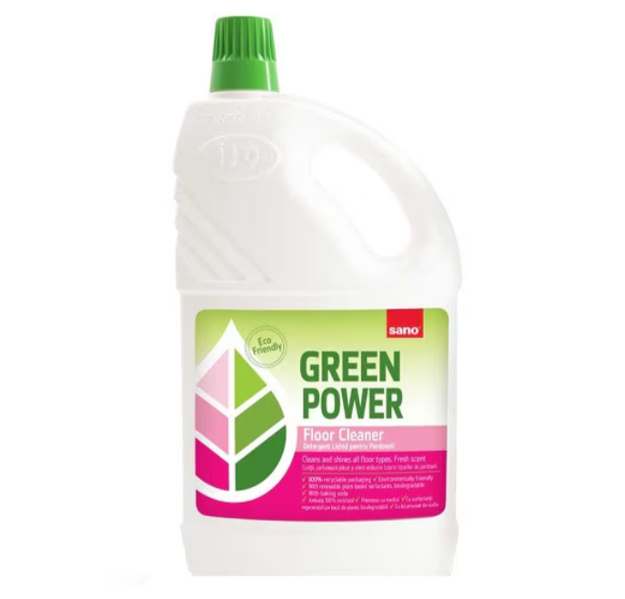 Detergent lichid pentru pardoseli Sano Green Power , 2 L