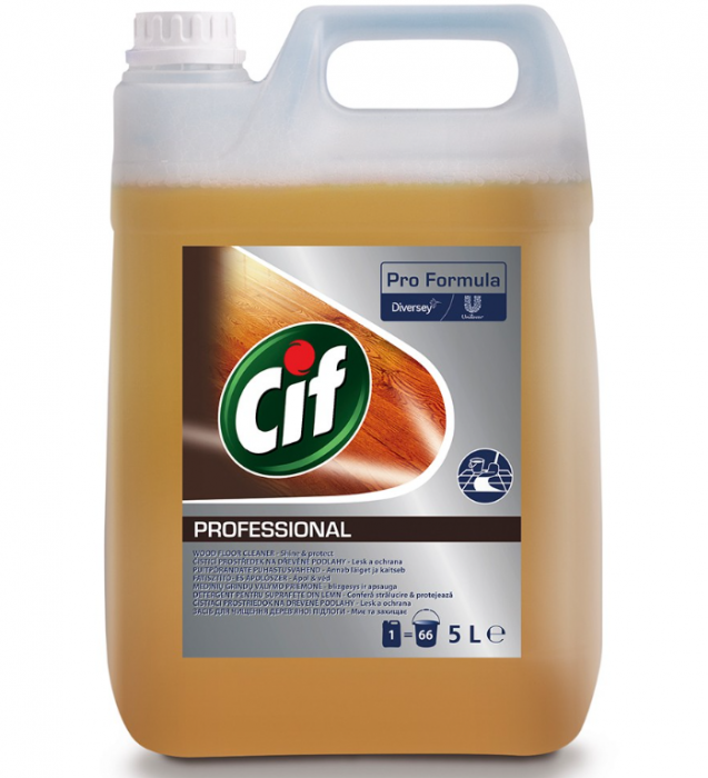 Detergent pentru suprafete din lemn Cif Professional, 5L