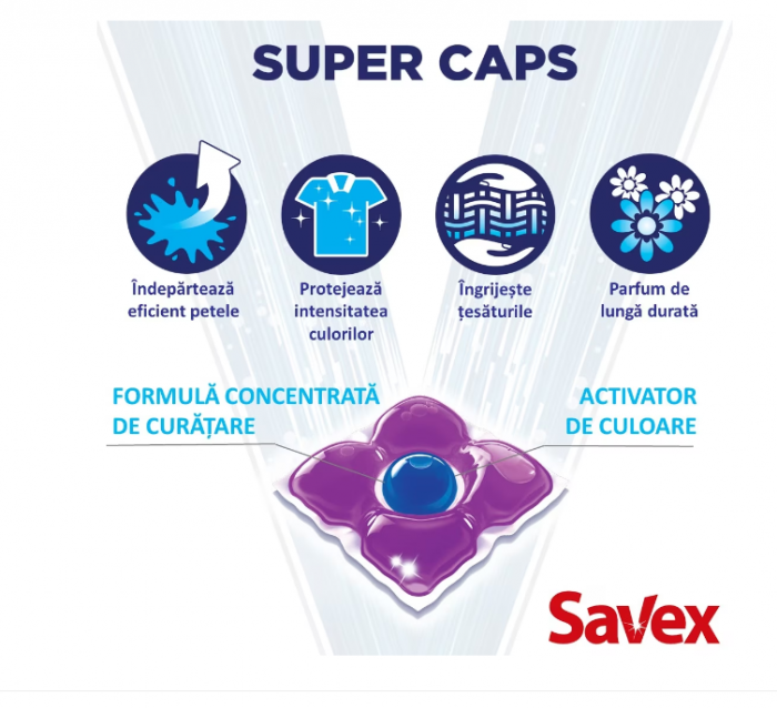 Detergent Savex Super Caps Color, 42 spalari [2]