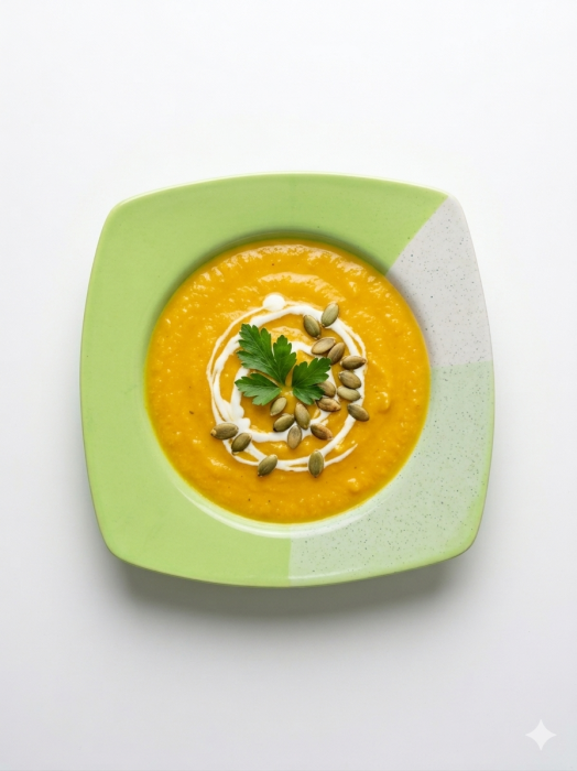 Farfurie adanca ,21 cm, Verde/alb [2]