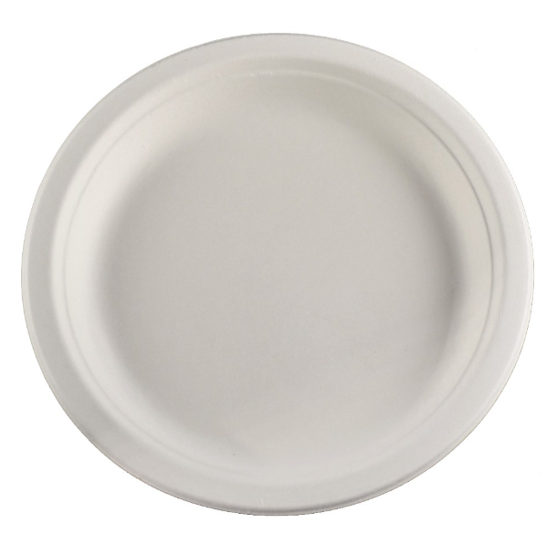 Farfurii plate unica folosinta biodegradabile cf standard EN13432, 22.5 cm, 50 buc./set [2]