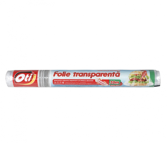 Folie Stretch Alimentara OTI, 30cm x 20m, Folii din Plastic Transparente pentru Uz Casnic [2]