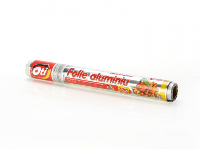 Folie aluminiu OTI, 20m, tipla, pentru uz casnic [2]