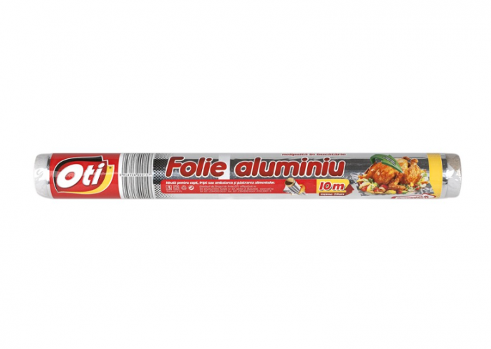 Folie aluminiu OTI, 10m, tipla, pentru uz casnic [2]