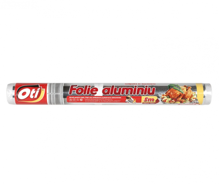 Folie aluminiu OTI, 5m, tipla, pentru uz casnic [2]