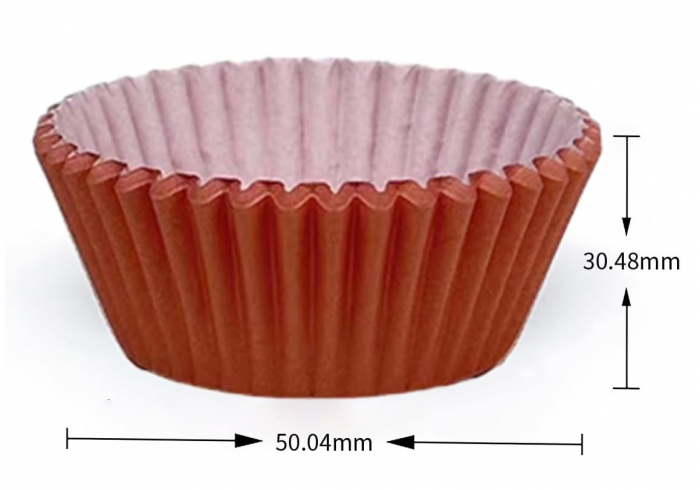 Set 300 Forme pentru Brioșe și Cupcakes, Hârtie Alimentară, maro, Rezistente la Căldură [2]