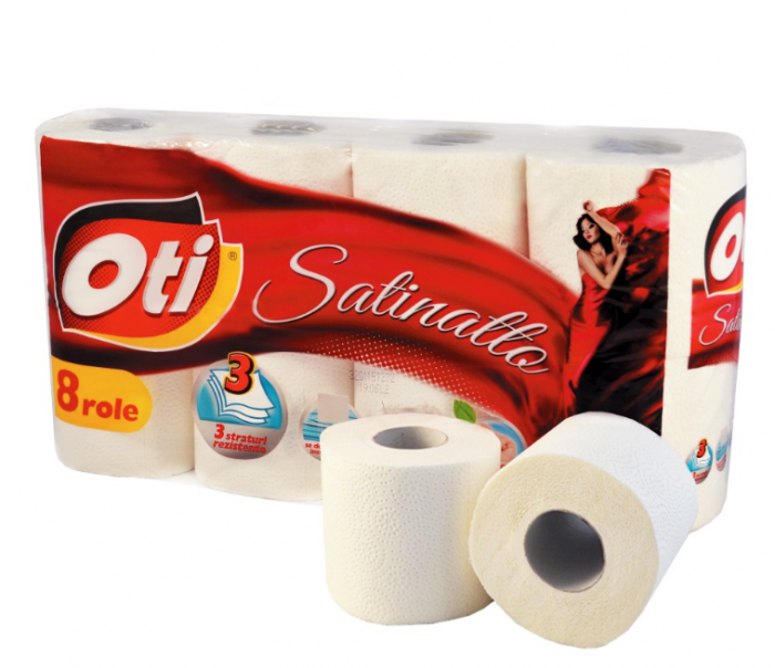 Hartie igienica OTI Satinatto, 3 straturi, 8 role [2]