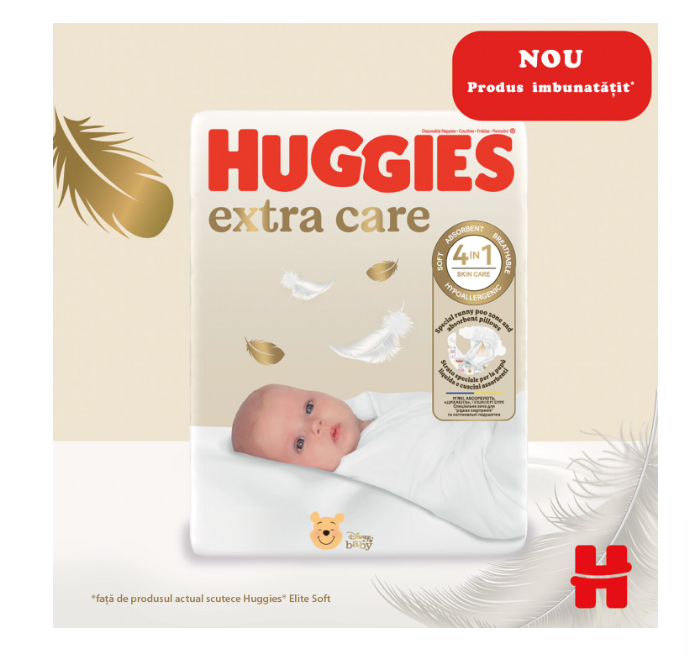 Scutece Huggies Extra Care 2, Jumbo, 3-6 kg, 58 buc [2]